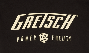 Gretsch Power & Fidelity Logo T-Shirt, Black, XXL