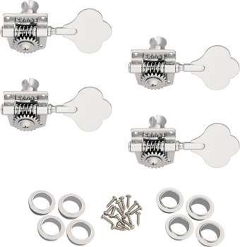 Fender Player Series Bass Tuning Machines, Chrome, Set of 4 Fender Player Series Bass Tuning Machines, Chrome, Set of 4