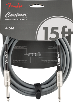 Fender Contour Instrument Cable, Inca Silver, 15'