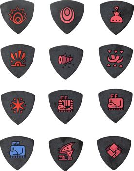 Fender Monster Hunter Collaboration Picks Rathalos