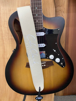 Cole Clark Deluxe Soft Leather Strap - Cream