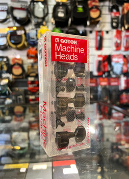 Gotoh SG301 Acoustic/Electric Guitar Machine Heads (3-a-side) - Cosmo Black