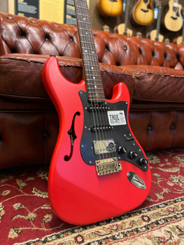 Cole Clark Hollow Baby HSS, Black Pickguard - Red
