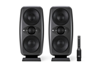 IK Multimedia iLoud MTM MKII High Resolution Compact Studio Monitors (Pair) with ARC Mic - Black