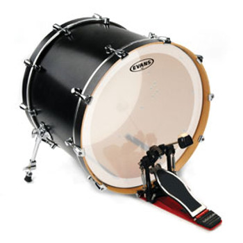 Evans EQ3 Frosted Bass Drum Head Batter Evans EQ3 Frosted Bass Drum Head Batter