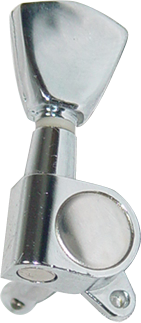 Dr. Parts Electric/Acoustic Guitar Machine Heads, Chrome (3 per side)