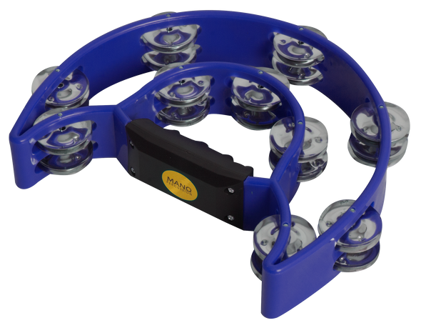 Mano Percussion TMP13 Half Moon Tambourine - Blue