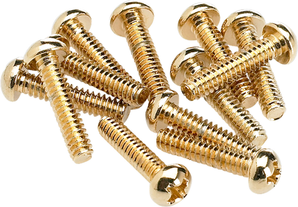 Fender Pickup and Selector Switch Mounting Screws, 12-pack, Gold