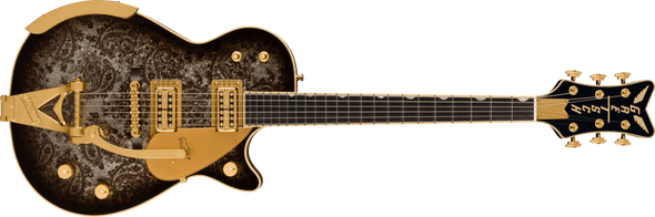 Gretsch G6134TG Limited Edition Paisley Penguin™ with String-Thru Bigsby®, Ebony Fingerboard, Black Paisley (PRE-ORDER)