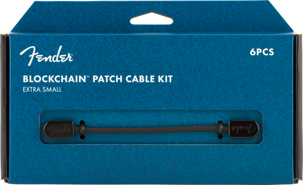 Fender Blockchain Patch Cable Kit, Extra Small, Black