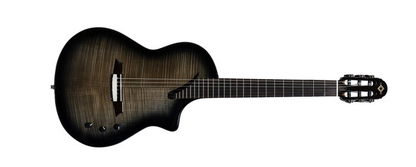 Katoh Hispania Thinline Hybrid Classical Guitar with Bag - Trans Black