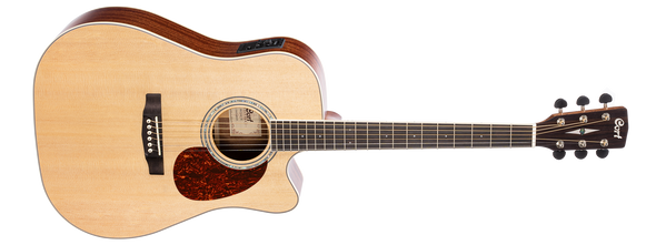 Cort MR710F Dreadnought Acoustic Guitar with Bag - Natural Satin