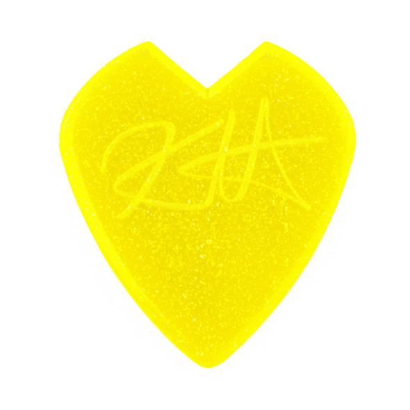 Dunlop Kirk Hammett Jazz III Yellow Glitter Picks - 6 Pack