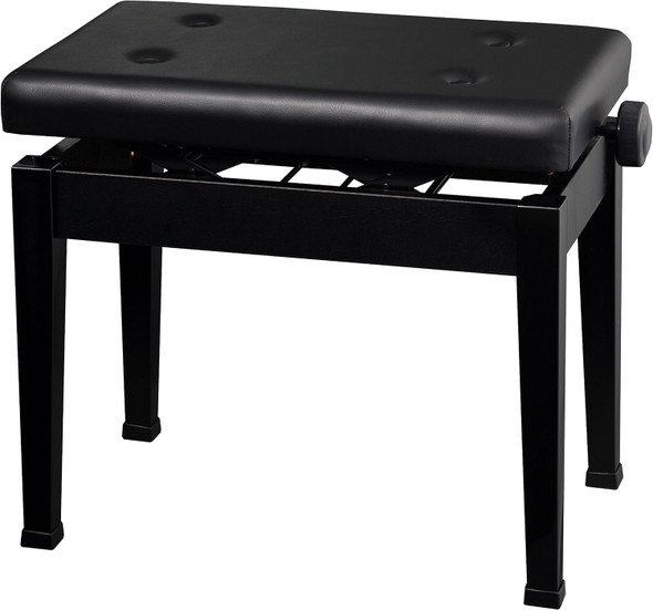 Height Adjustable Piano Bench - Black