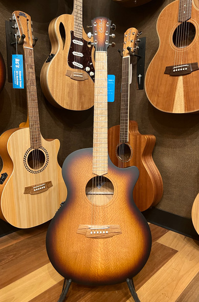 Cole Clark AN1EC-SSO - AN Grand Auditorium 1 - Southern Silky Oak Sunburst
