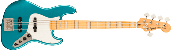 Squier Classic Vibe Active '70s Jazz Bass V, Maple Fingerboard, Ocean Turquoise