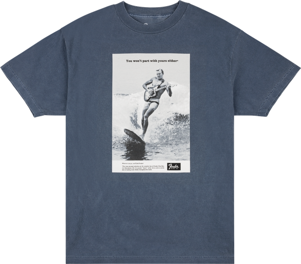 Fender Vintage Ad Surfer Tee, Ocean XL