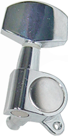 Dr. Parts 641 Electric/Acoustic Guitar Machine Heads, Chrome (3 per side)