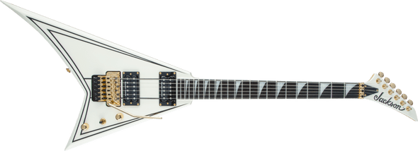 Jackson Pro Series Rhoads RR3, Ebony Fingerboard, Ivory with Black Pinstripes