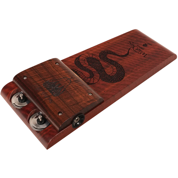 Wild Dog Stomp Red Belly Black Stomp Box with Jingles