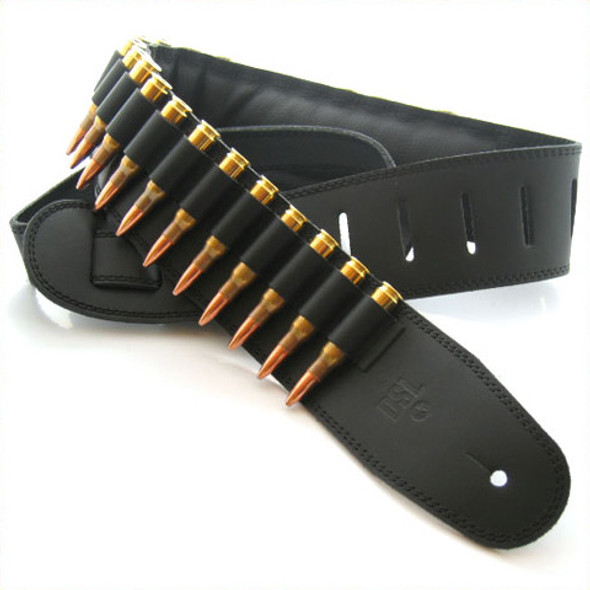 DSL Bullet Straps Black 2.5 inches Guitar Strap