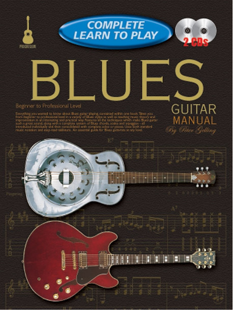 Progressive Complete Learn to Play Blues Guitar Manual Bk/2CD
