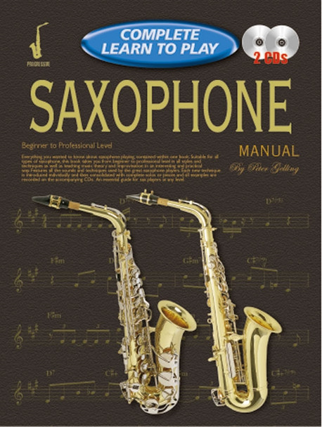 Progressive Complete Learn to Play Saxophone Manual Bk/2CD