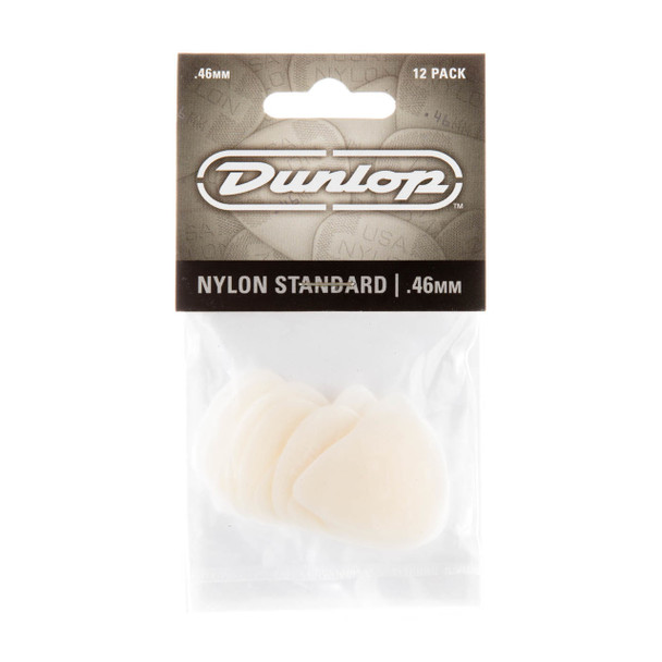 Dunlop 0.46MM Nylon Standard Picks 12-Pack