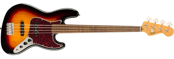 Squier Classic Vibe '60s Jazz Bass Fretless, Laurel Fingerboard - 3-Color Sunburst