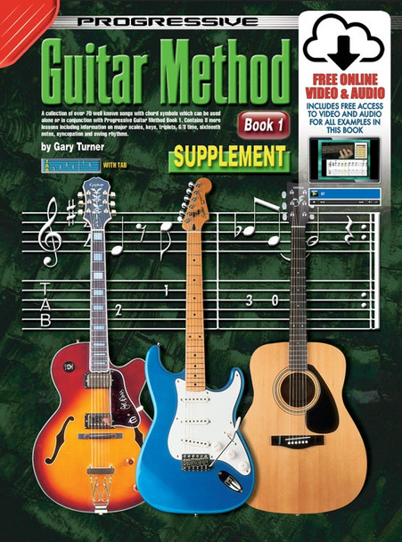 Progressive Guitar Meth Bk 1 Supplement Book/OA
