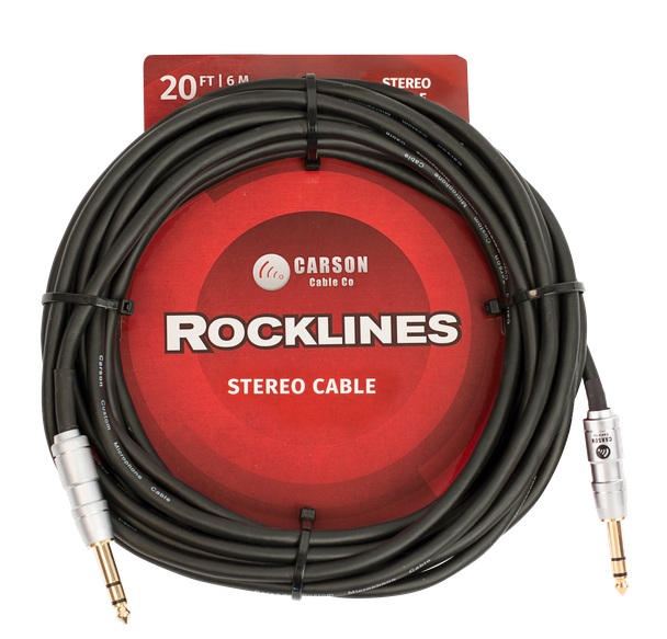 Carson Rocklines 20ft Stereo Instrument/Audio Cable
