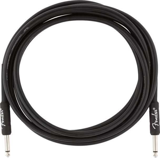 Fender Professional Series Instrument Cable, Straight/Straight, 10', Black