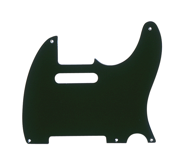 Fender Pickguard, Telecaster®, 5-Hole Mount, Black, 1-Ply