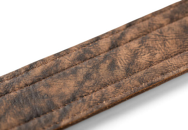 Taylor 2.5" Element Distressed Leather Guitar Strap - Dark Brown