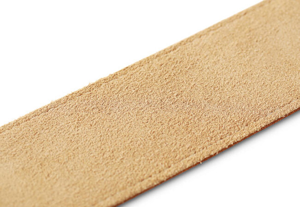 Taylor Gemstone 2.5" Sanded Leather Guitar Strap - Medium Brown