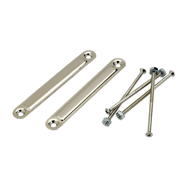 Fender Pure Vintage Medium Chassis Straps, (2), Nickel