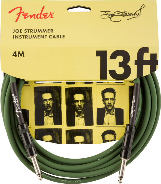 Fender Joe Strummer Pro 13' Instrument Cable, Drab Green