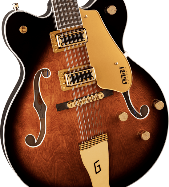 Gretsch G5422G-12 Electromatic® Classic Hollow Body Double-Cut 12-String with Gold Hardware, Laurel Fingerboard, Single Barrel Burst