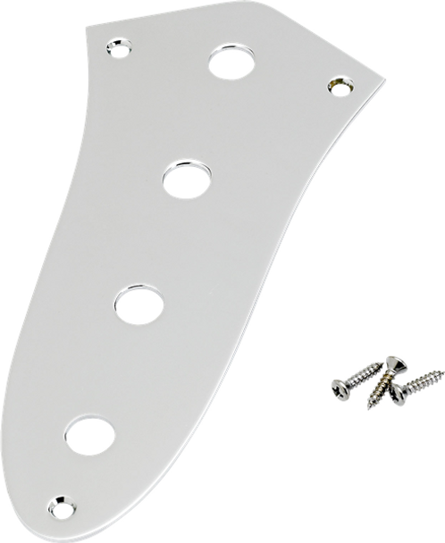 Fender Jazz Bass® Control Plate, 4-Hole (Chrome)