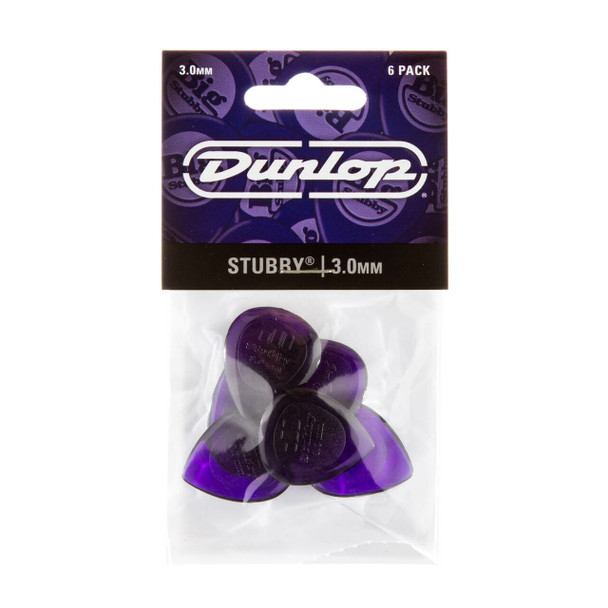 Dunlop 3.00MM Stubby Jazz Picks 6-Pack