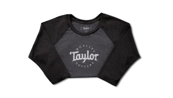 Taylor Ladies Baseball T, Black/Black Frost - Small