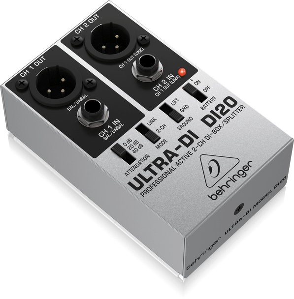 Behringer Ultra-DI DI20 Active 2 Channel DI-Box/Splitter