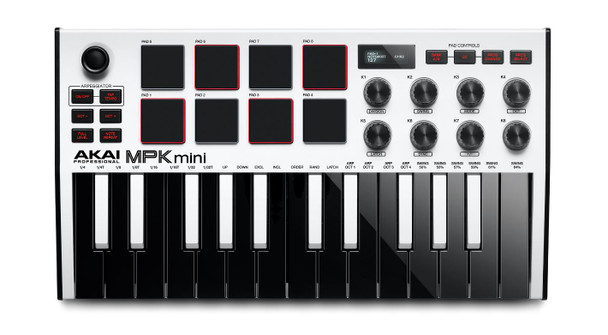 Akai MPK Mini Mk3 Special Edition White