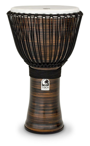 Toca Freestyle II Rope Tuned Djembe 14" with Bag - Spun Copper