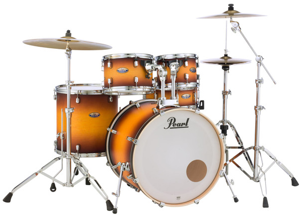 Pearl Decade Maple 22" Fusion Plus 5-Piece Drum Kit with Hardware & Cymbals - Classic AmBurst