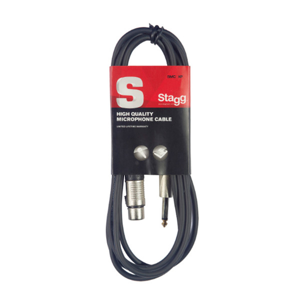 Stagg Microphone Cable XLR Female to 1/4" - 6m