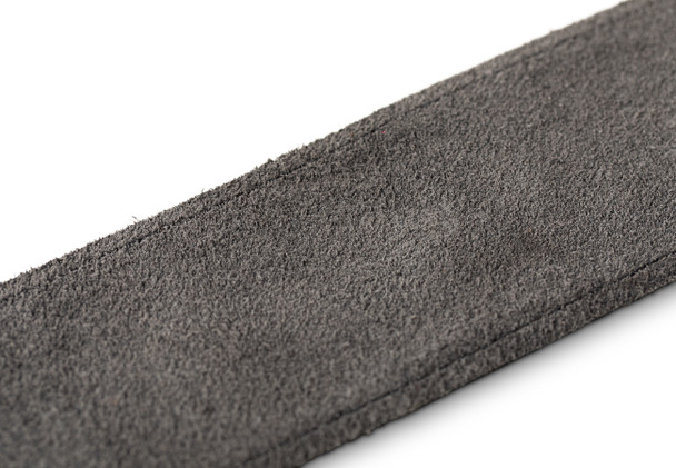 Taylor 2.5" Black Leather Guitar Strap - Black, Suede Back