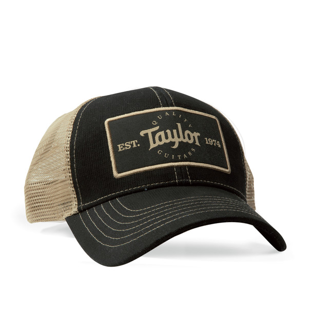 Taylor Patch Trucker Cap - Black/Khaki