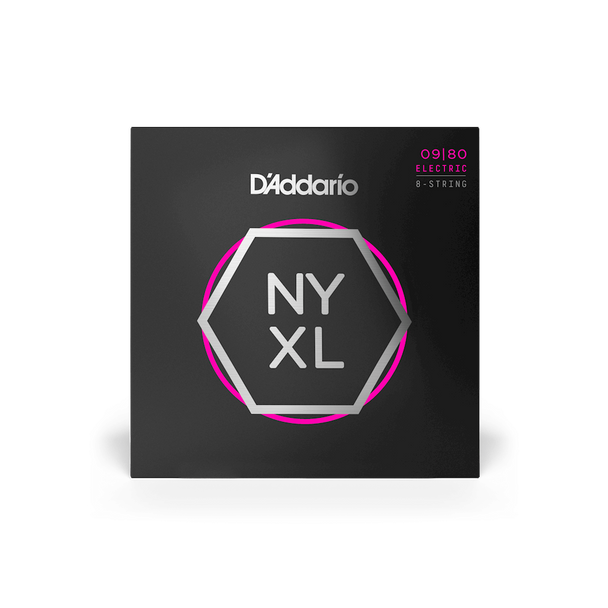 D'Addario NYXL0980 Super Light 8-String Electric Guitar Strings 9-80