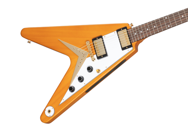 Epiphone 1958 Korina Flying V - White Pickguard